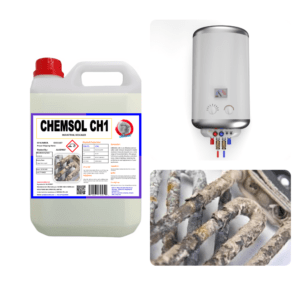 CHEMSOL CH1 Descaler Liquid - Effective scale remover for boilers, geysers, piping, and heating systems. Eco-friendly and powerful descaling solution by Alkemist Water & Chemical Solutions