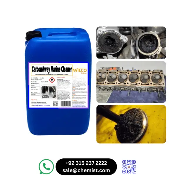 CARBON AWAY Marine Cleaner & Carbon Remover - Non-Corrosive Cleaning Solution for Industrial, Marine, and Automotive Applications, Available in UAE and Pakistan.