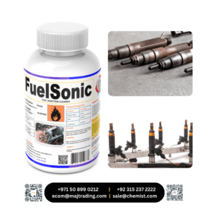 Fuel Sonic Fuel Injector Cleaner bottle – Improves engine performance, removes carbon deposits, and enhances fuel efficiency.