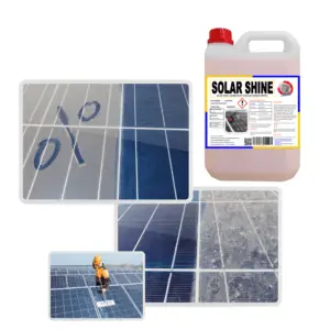 Solar Shine Solar Cleaner by Alkemist Water Chemical Solutions for solar panel cleaning and maintenance in UAE and Pakistan.