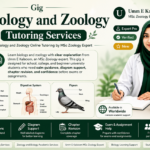 Biology and Zoology Online Tutoring by MSc Zoology Expert