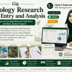 Biology and Zoology Research Data Entry and Basic Analysis Support