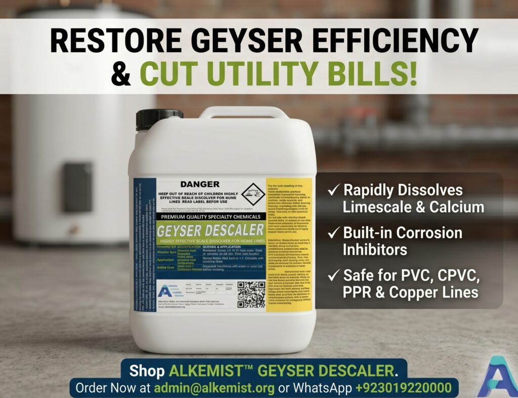 GEYSER DESCALER LIQUID WATER-HEATER SCALE REMOVER CHEMICAL
